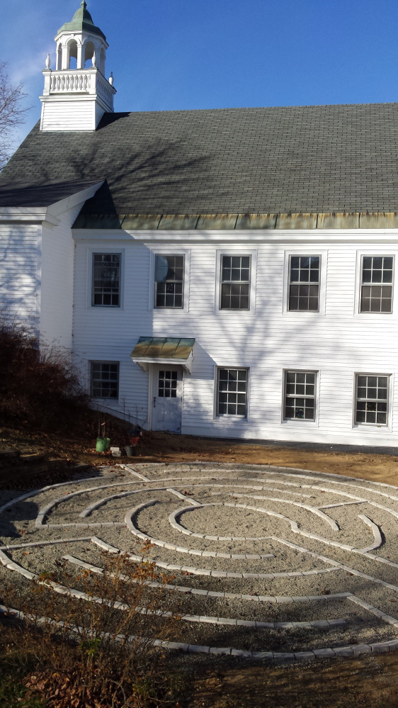 Construction of an outdoor labyrinth has begun at St. Luke’s Episcopal Church, High Street.