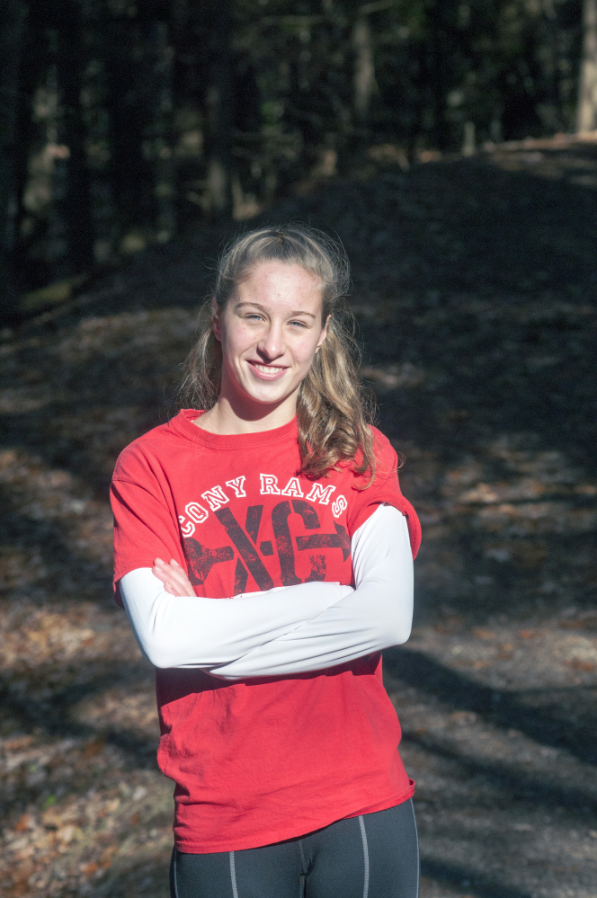 Cony junior Anne Guadalupi is the Kennebec Journal Girls Country Runner of the Year.