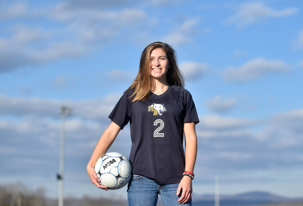 Mt. Blue senior Eryn Doiron is the Morning Sentinel Girls Soccer Player of the Year.