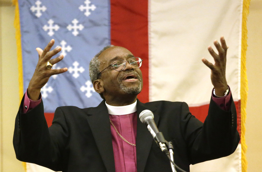 Michael Curry will lead the Episcopal Church at a time when membership has dropped and the church is trying to confront its own history of racism.