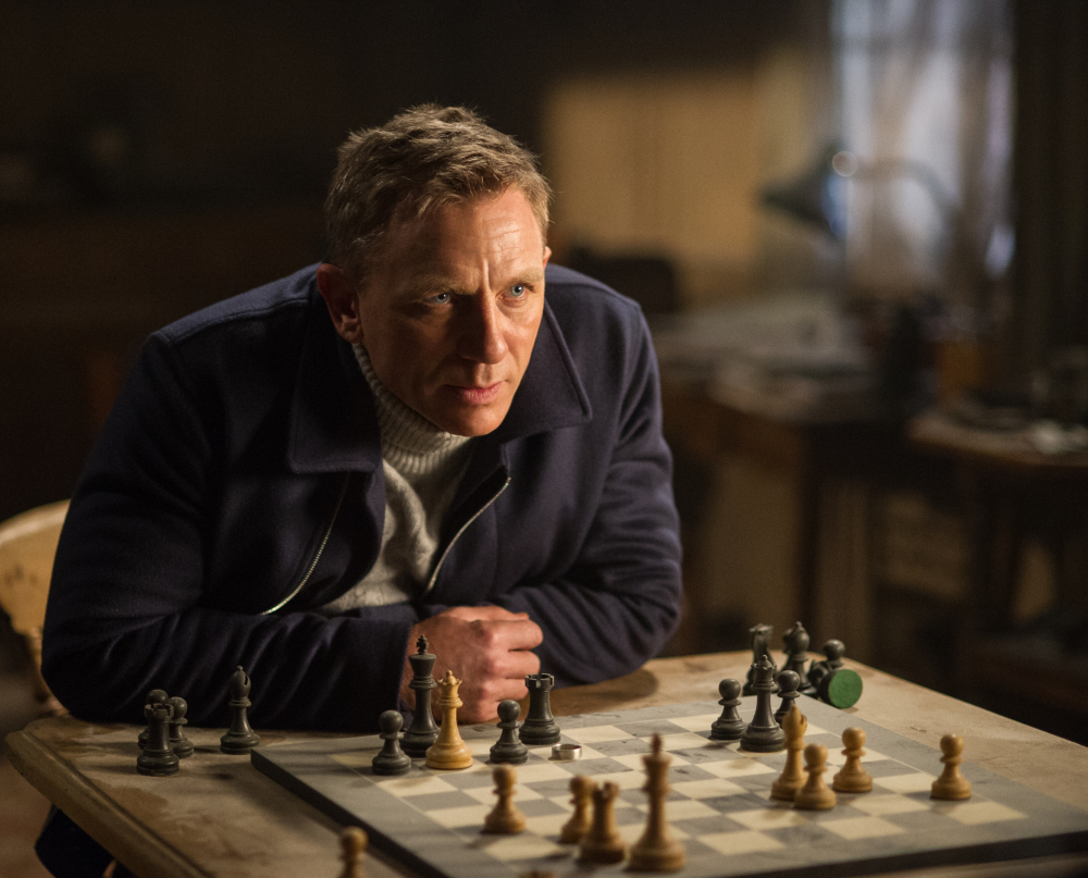 Daniel Craig appears in a scene from the James Bond film “Spectre.”