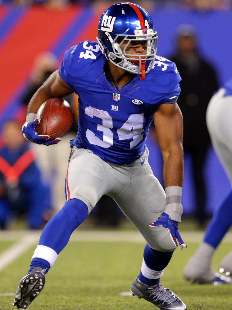 Shane Vereen excelled as New England’s third-down running back last season, and now serves ably in that position for the New York Giants, who host the Patriots on Sunday.