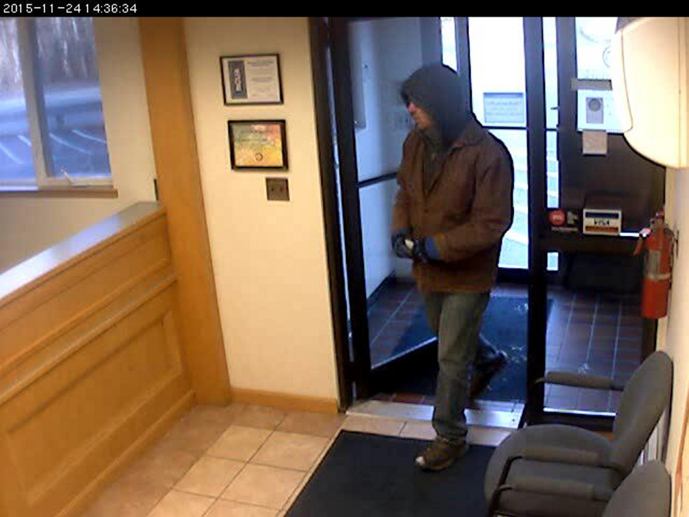 Augusta police continue to look for the man who robbed the Trademark Federal Credit Union at 44 Edison Drive last week.