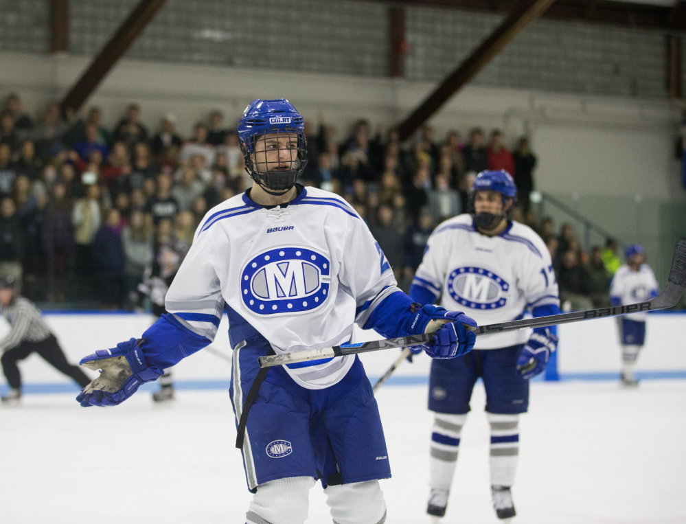 Freshman forward Nick O’Connor scored his team-leading third goal of the season for Colby on Friday night.