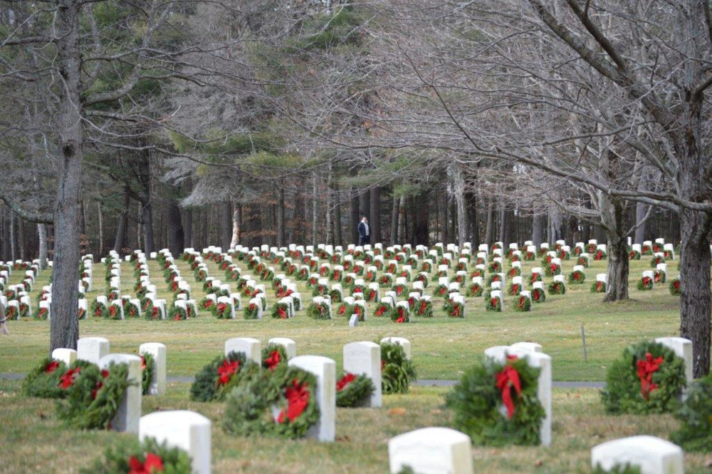 Togus VA in Augusta after the Wreaths Across America event.