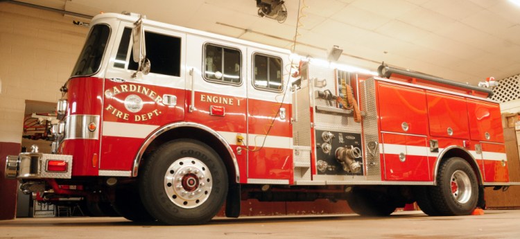 Gardiner Engine 1 is seen at the Gardiner Fire Station on Friday. City officials say the old engine is failing.
