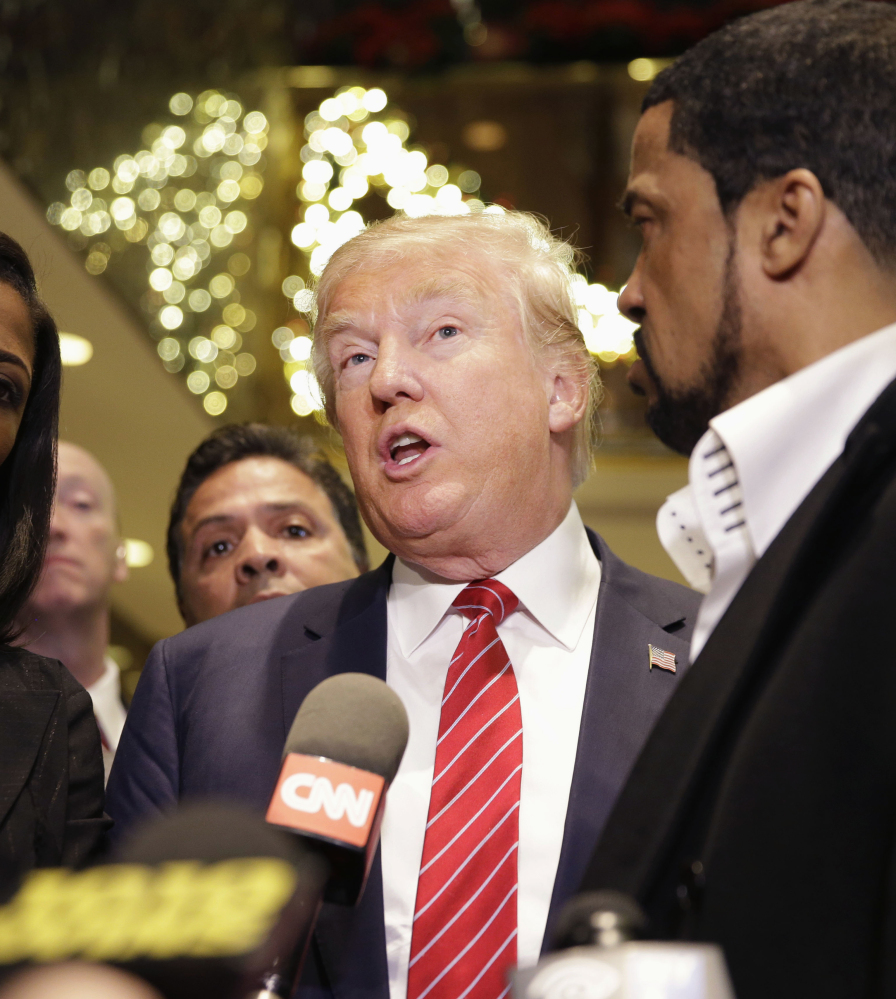Presidential candidate Donald Trump says a meeting with a group of black pastors Monday resulted in “many, many endorsements” after some pastors raised objections over the weekend.