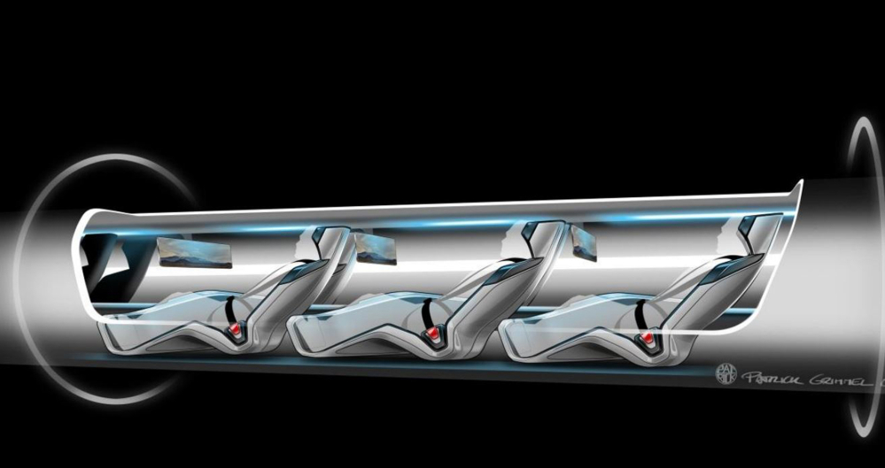 Hyperloop Technologies plans to move people and packages at 335 mph as it tests its transportation system. (SpaceX via AP, file)
