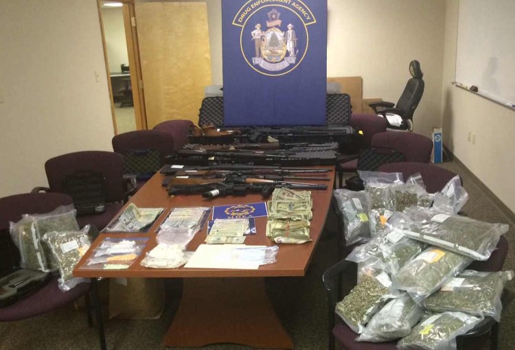 Police say they seized 400 grams of heroin Monday in Orland. On Tuesday, they announced the arrests of 15 people in connection with a drug ring in Oxford County. Even before those arrests, the MDEA had arrested more people on heroin charges in the first 11 months of 2015 than in all of 2014.

Photo courtesy Maine Department of Public Safety
 