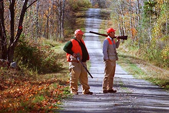 As hunting has grown safer, Maine laws have been relaxed. Now hunters can wear blaze orange in a camouflage patternand they now are allowed to hunt 30 minutes after sunset during the fading light.