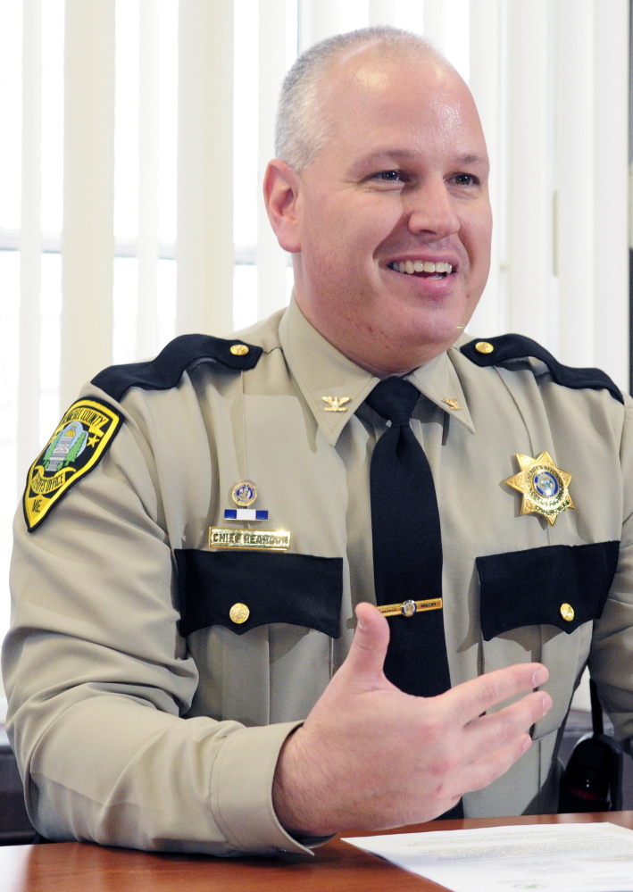 Kennebec County Sheriff’s Chief Deputy Ryan Reardon during an interview last year at the Kennebec County Correctional Facility in Augusta.