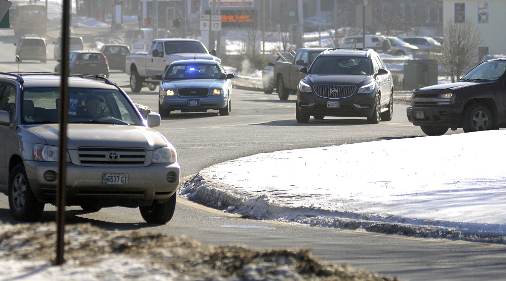 The Augusta Police Department plans to step-up enforcement at the Cony Circle, shown here, as well as the Memorial Circle.