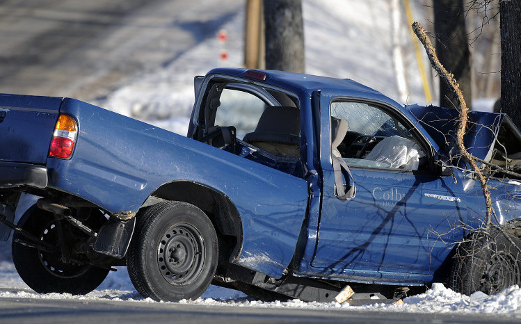 An accident on Town Farm Road in Hallowell on Wednesday injured two people, according to firefighters.