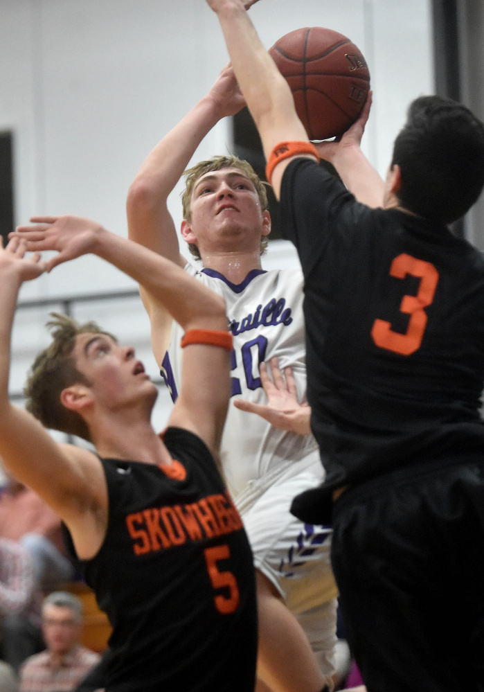 Waterville boys basketball sinks Skowhegan