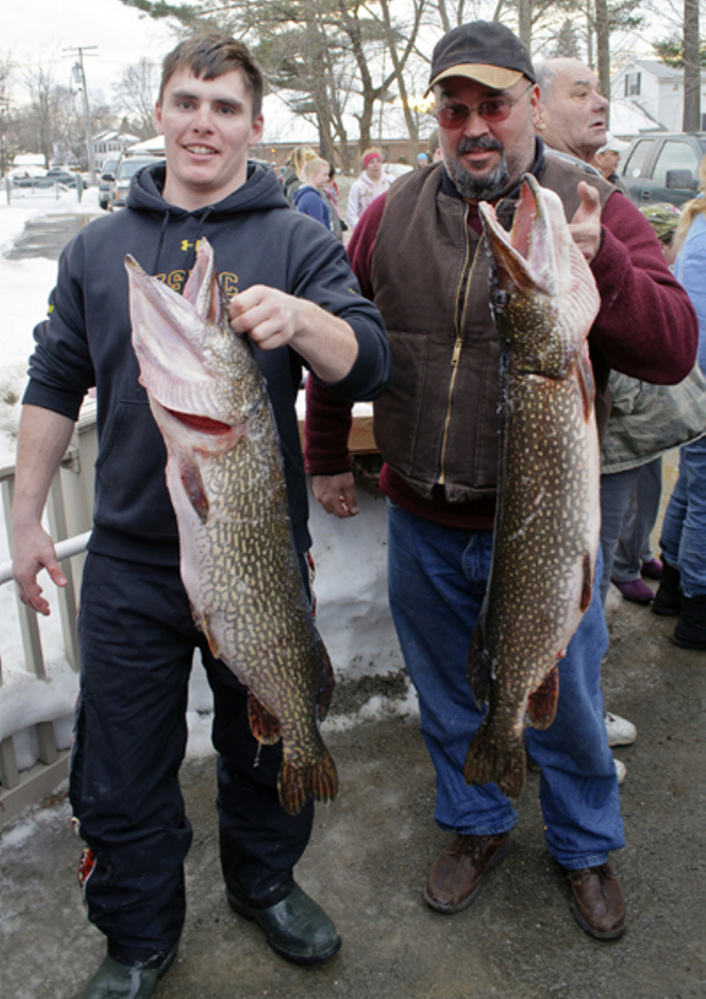 Contributed photo
Phillip Exner and Eric Holt at a previous ice fishing derby.