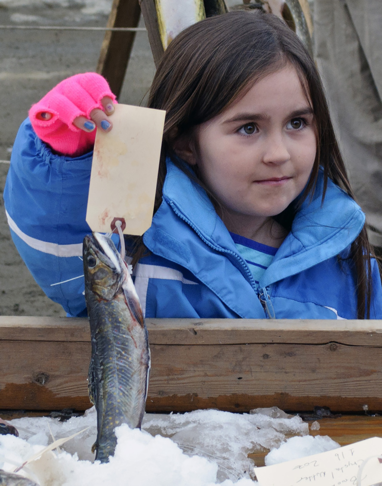 Brooke Lee at a previous ice fishing derby.