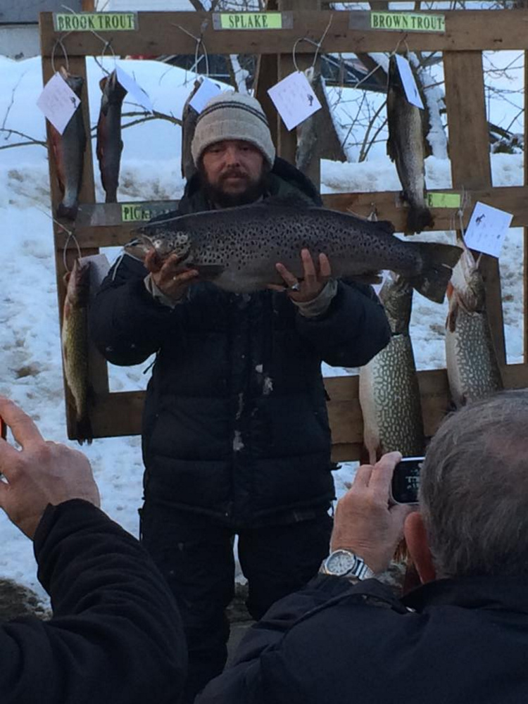 Nick Bilodeau at a previous ice fishing derby.