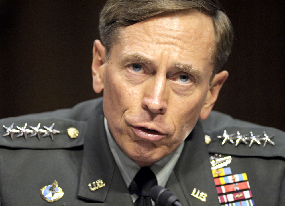 In this June 23, 2011 file photo, then-CIA Director-desigate Gen. David Petraeus testifies on Capitol Hill in Washington.