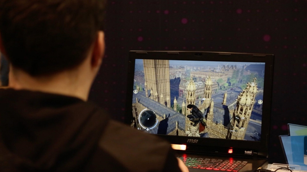 At the Consumer Electronics Show, Tobii and MSI revealed a gaming laptop that fully integrates eye-tracking technology.