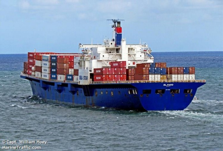 The El Faro sank with a crew of 33 aboard during Hurricane Joaquin on Oct. 1, 2015.