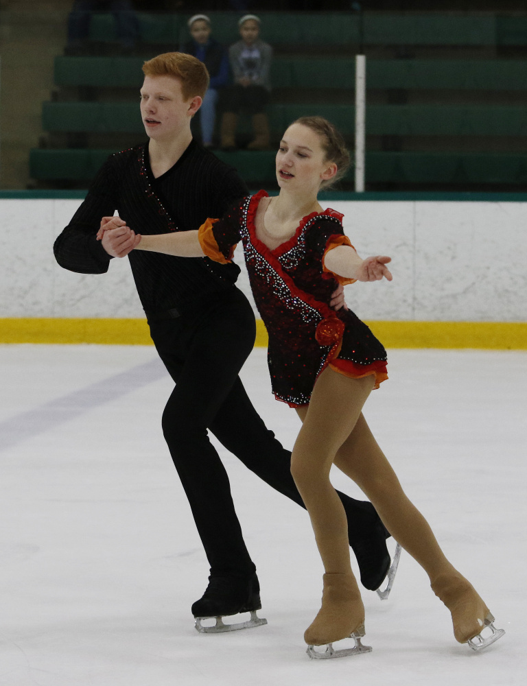 Franz-Peter Jerosch and Julia Curran have been skating together for only 11 months. One reason why they clicked is that Curran, like Jerosch, spins clockwise in her jumps, unlike most skaters.