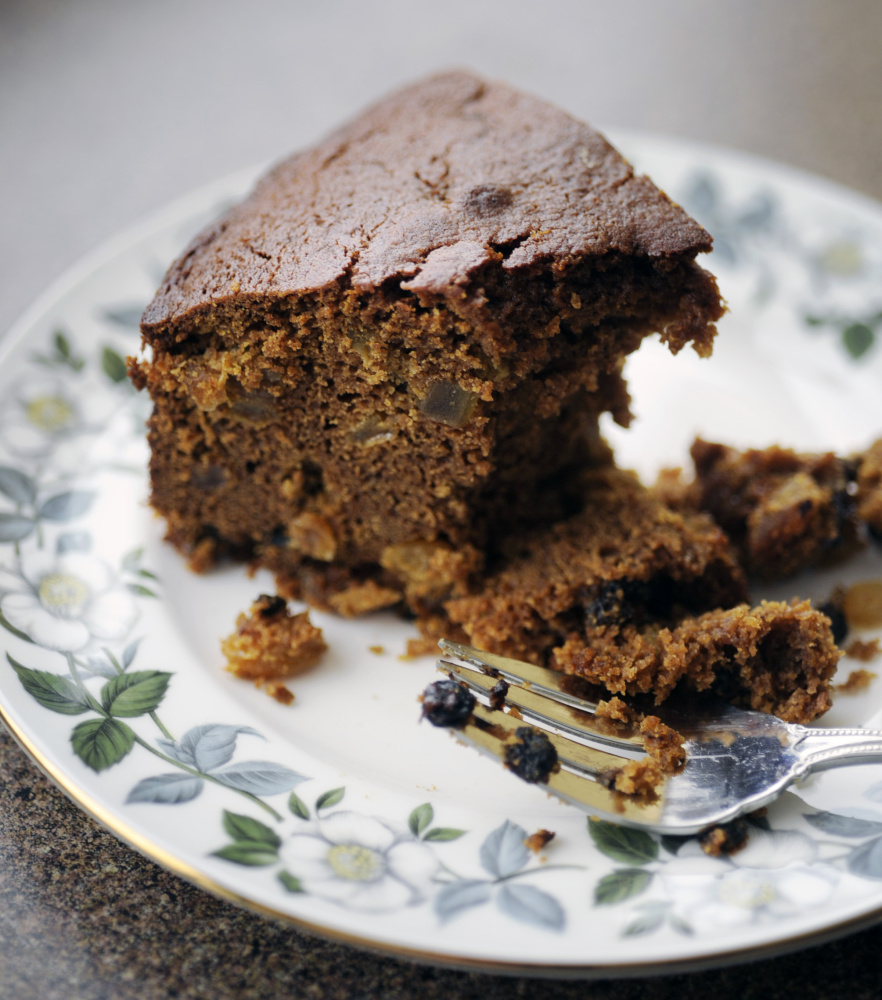 Sally Jewett Cake, from a recipe in Maine’s first cookbook, published in 1877, is a spicy treat.