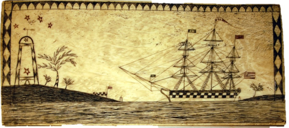 Historian Lincoln Paine will look at objects such as this primitive scrimshaw from the perspective of a maritime historian.
