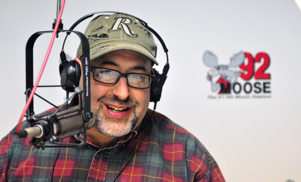 Jon James does the morning show on Wednesday at 92 Moose in Augusta, where he will work his final shift on Friday.