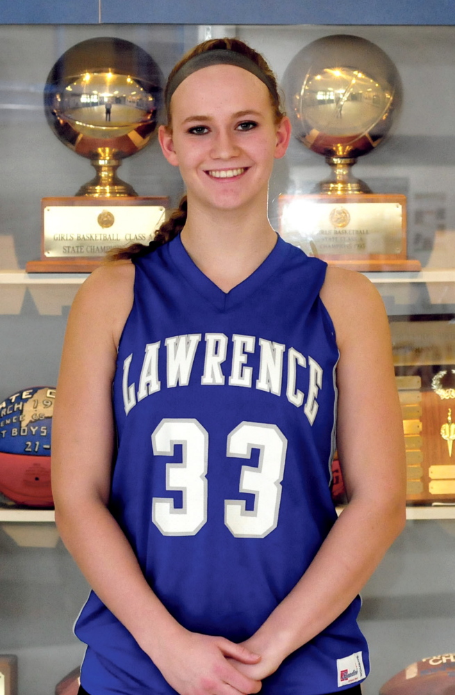 Lawrence senior Nia Irving was named a semifinalist for the Miss Maine Basketball award.