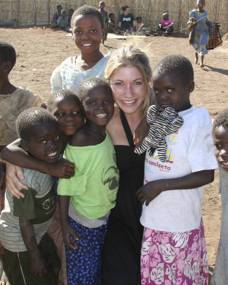 Annie Hart, of Lincolnville, experiencing Malawian culture.