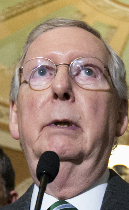 MITCH MCCONNELL
“congressional approval. McConnell said Thursday, Feb. 11, 2016,  the measure would relieve people of “the worry that their Internet access is being taxed.” (AP Photo/J. Scott Applewhite)