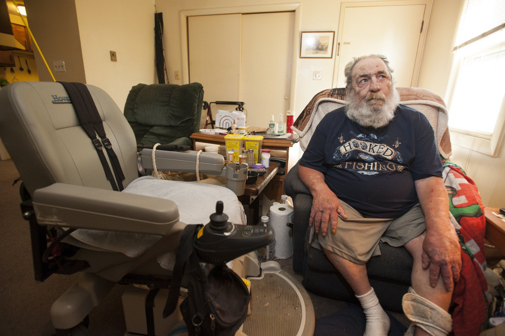 Gun-rights legislation was prompted by Harvey Lembo, who sued after a company threatened to evict him for having a gun in his Rockland apartment. He used the gun to fend off an intruder.
Press Herald file photo/Kevin Bennett