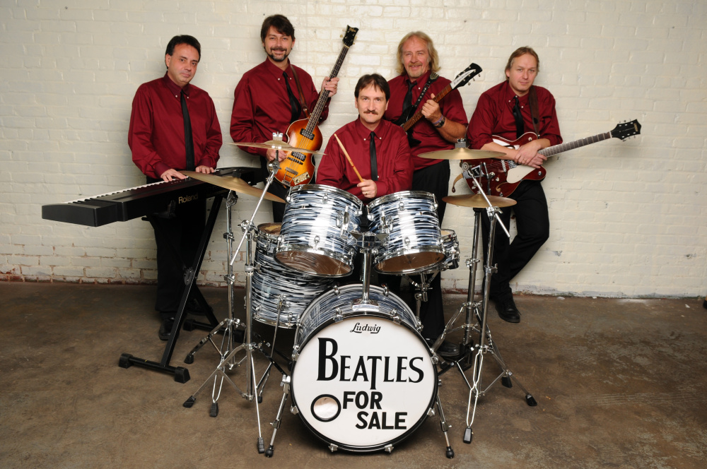 Beatles For Sale, from left, are Dan Kirouac, Joe Budroe, Mike “Mingo” Christian, Dennis Cummins and Steve Caisse.