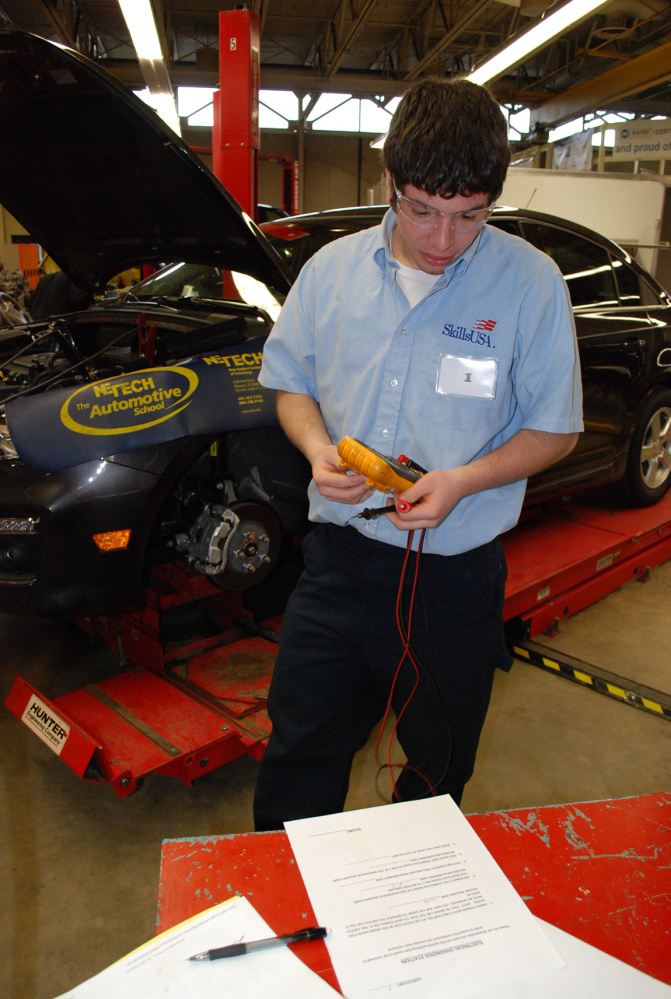 Lawrence High School student Kyle Robinson was named state gold medalist representing Mid-Maine Technical Student in automotive Service Technology at the SkillsUSA Championships held recenlty.