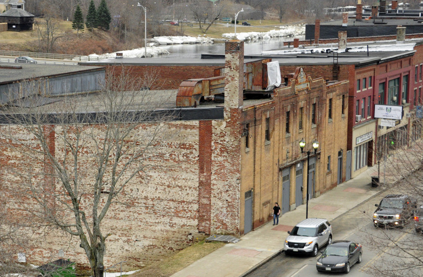 This photo taken on Thursday shows the Colonial Theater and a part of the proposed Augusta Historic District.