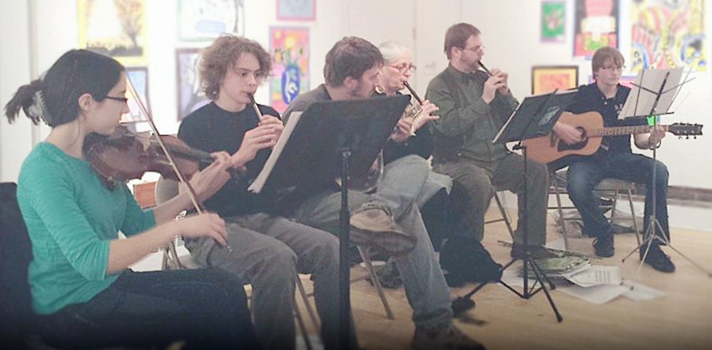 Performing during the 2015 concert, from left, are Anna Schaab, William Fahy, Karen Pillsbury, Adam Soosman and Bryce Bragden.