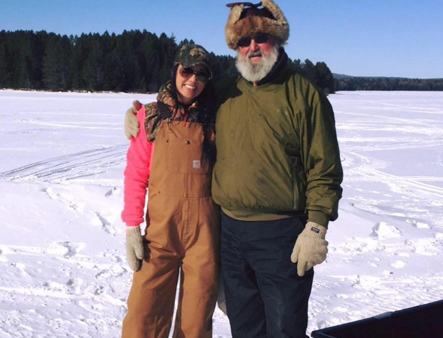 Kimberly Hill’s Facebook profile photo was taken during a day of ice fishing and posted in February. The Hill family own a camp in West Forks. Hill died when she somehow left the cab of her boyfriend’s moving truck early Sunday morning on U.S. Route 201.
