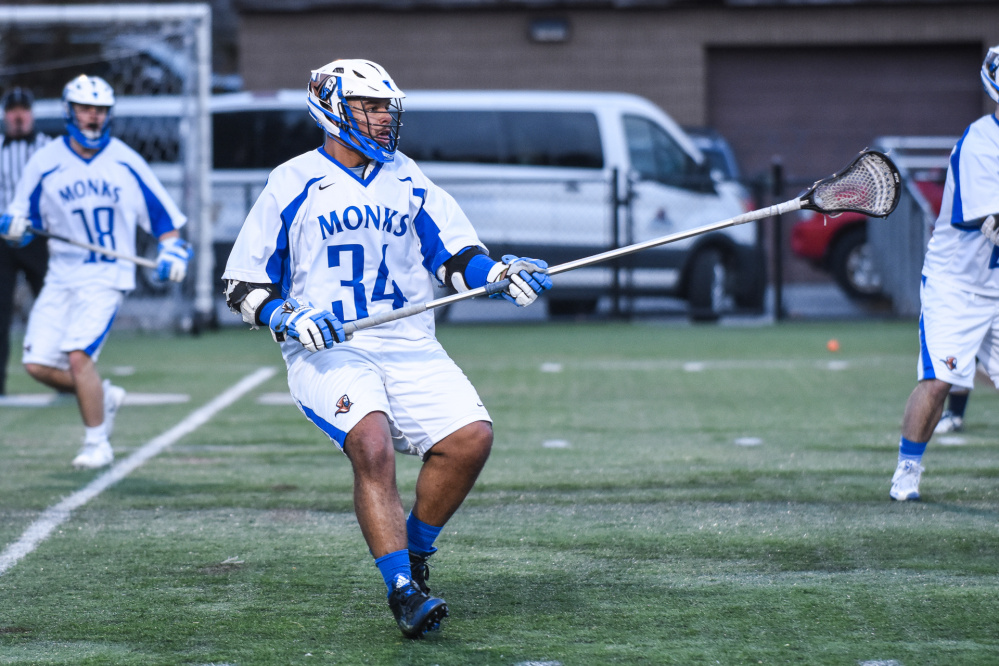 Eddie Donnell, a Gardiner graduate, has emerged as a force for the St. Joseph’s College men’s lacrosse team. Donnell, a defender and co-captain, is relatively new to the sport, having picked it up his sophomore year in college.