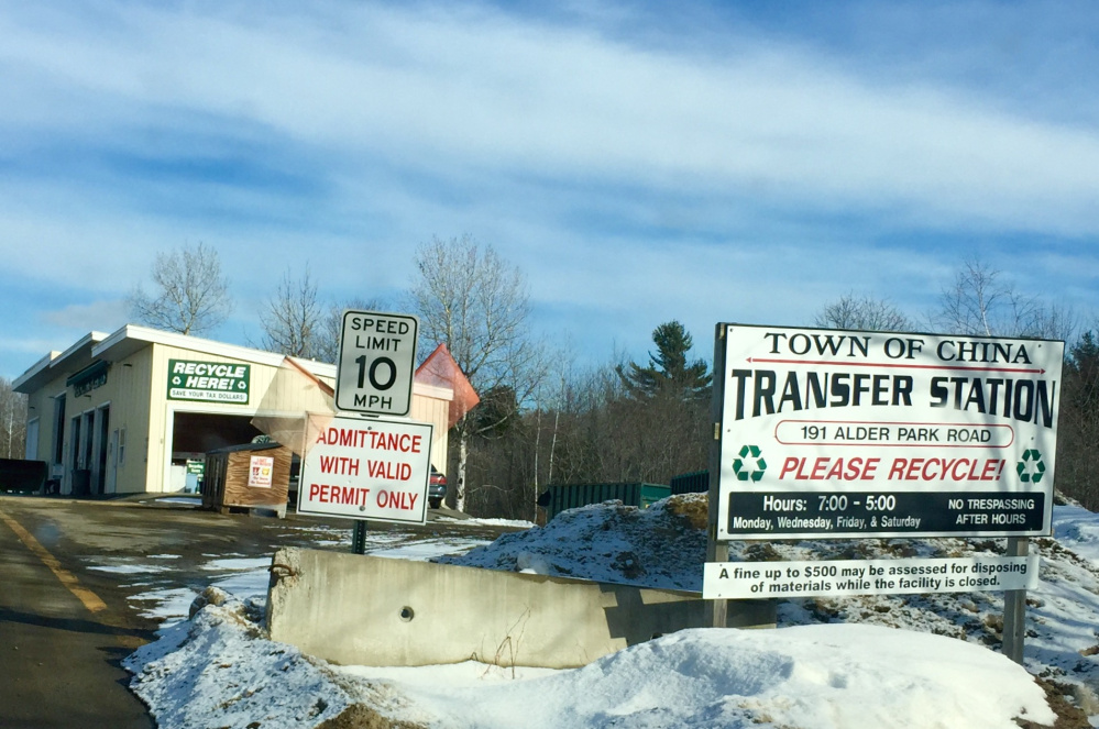China residents at Town Meeting Saturday will vote on whether to take the town’s trash to a proposed new waste-to-fuel plant in Hampden when its contract with PERC expires in 2018.