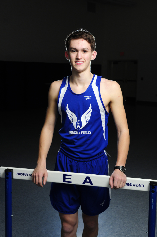 Erskine Academy's Ethan Dodge is the Kennebec Journal Indoor Track and Field Boys Athlete of the Year.