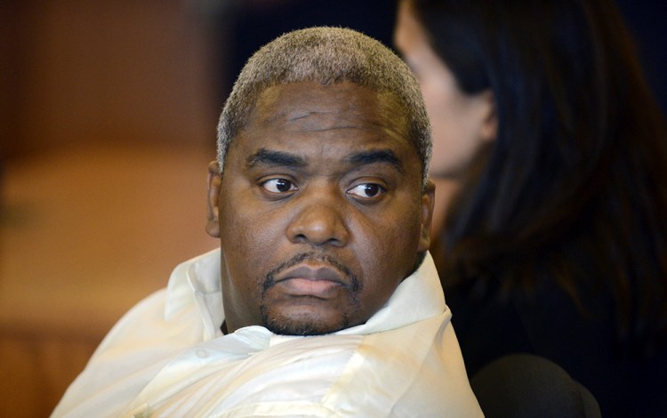Ernest Wallace, a co-defendant of ex-New England Patriots player Aaron Hernandez, attends a June 26, 2015, conference at Bristol County Superior Court in Fall River, Mass. Boston Herald via AP