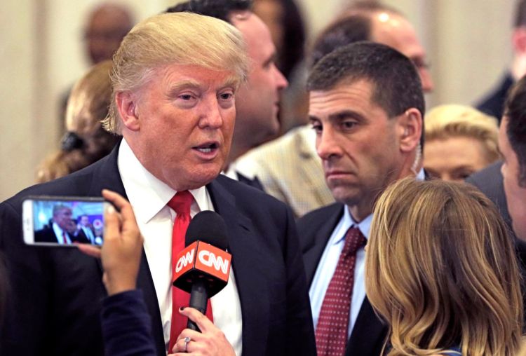 Republican presidential candidate Donald Trump, shown here after a news conference in Jupiter, Fla., won Hawaii with 42 percent of the vote, while Texas Sen. Ted Cruz captured 33 percent. Florida Sen. Marco Rubio came in third with 13 percent of the vote, and Ohio Gov. John Kasich came in fourth with 11 percent. The Associated Press