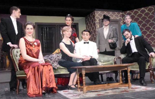 The cast of “The Game’s Afoot,” Waterville Senior High School’s entry in the 2016 Maine Drama Festival. Waterville, Lawrence High School, Winslow High School and Maine Central Institute have advanced, along with 16 other high schools, have won regional competitions over the weekend and will compete in the state finals March 18 and 19.