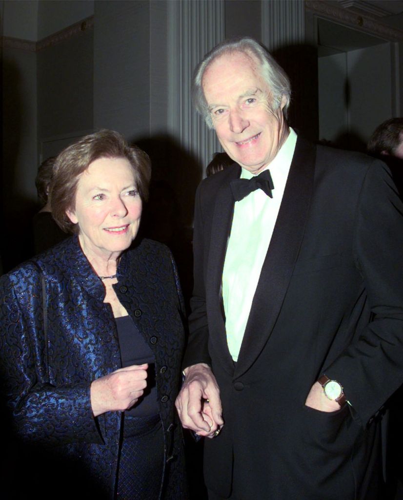 Sir George Martin and Lady Judy Martin make an appearance at a party ahead of the 14th Annual Rock and Roll Hall of Fame induction ceremony in New York in this  March, 15, 1999, photo. The Associated Press