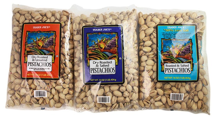 Trader Joe's issued a recall on Wednesday after a potential threat of salmonella was detected in certain lots of in-shell, roasted pistachios. Photo courtesy of Trader Joe's