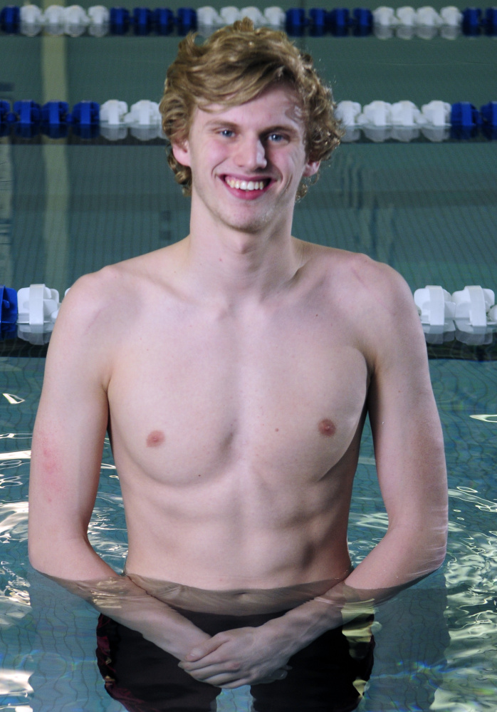 Cony senior Noah Aube is the Kennebec Journal Boys Swimmer of the Year.