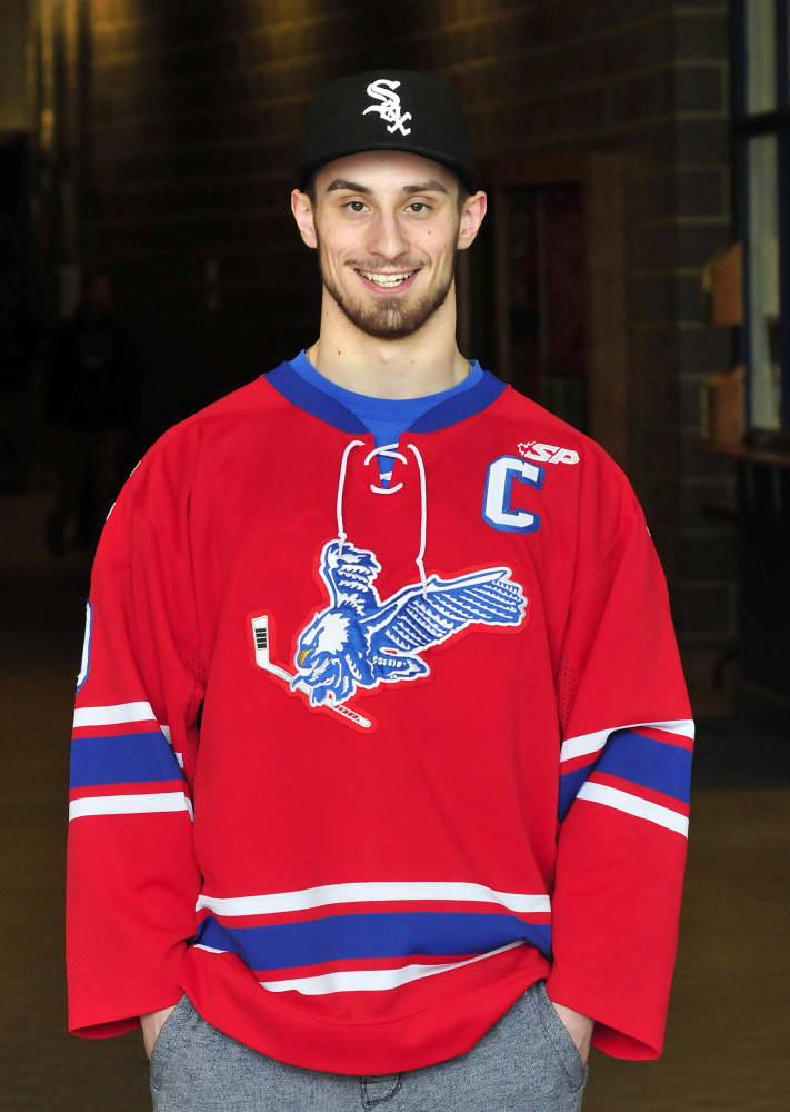 Messalonskee junior Brandon Nale is the Morning Sentinel Hockey Player of the Year.