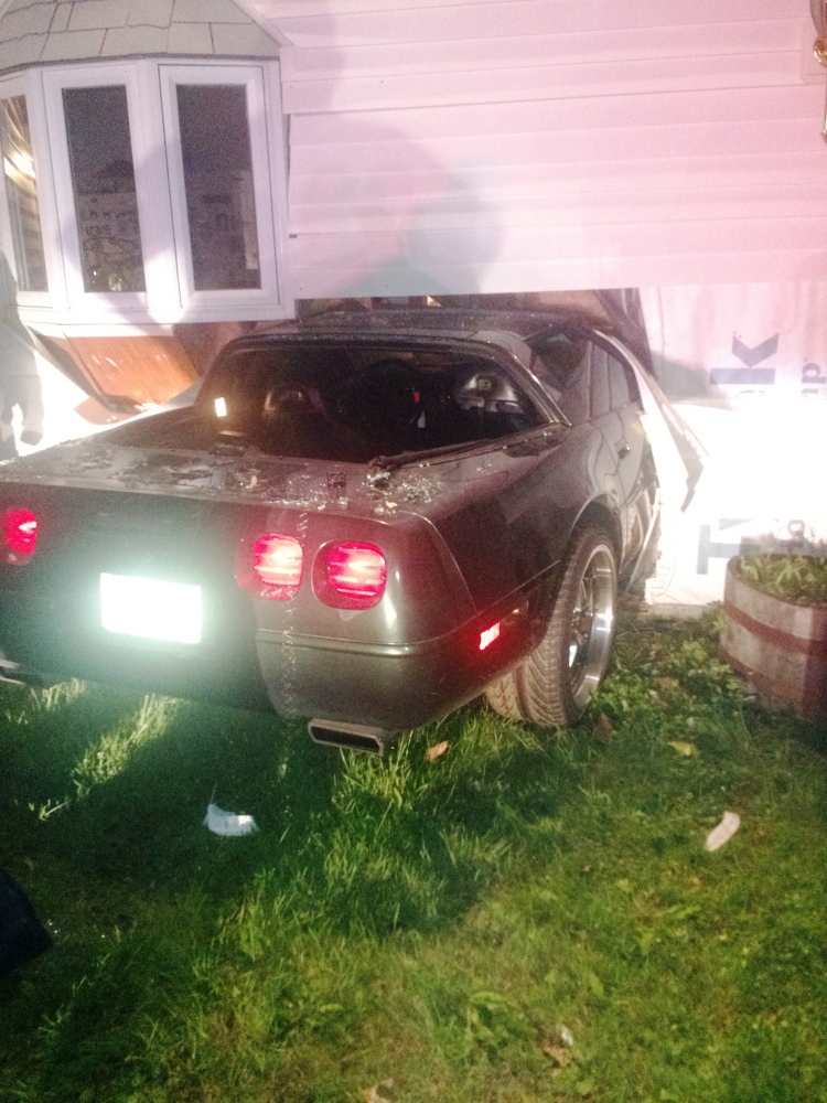 A Corvette driven by Edwin Munson, 67, of Winthrop, plowed into the front of his then-girlfriend's house on June 3, 2015, on Annabessacook Road in Winthrop.