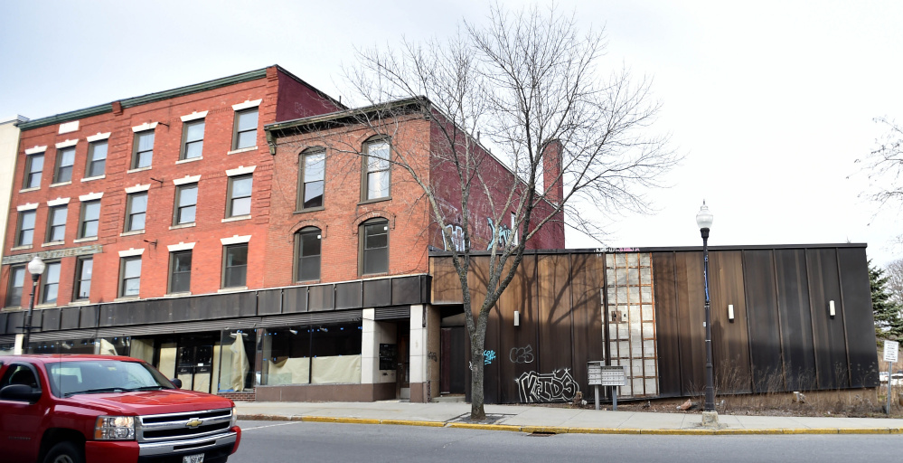 The Levine's building is seen Wednesday on Main Street in downtown Waterville.