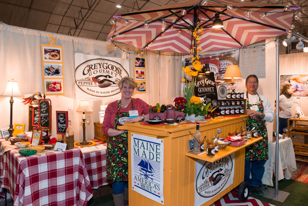 Sandra Dwight-Barris, owner of Grey Goose Gourmet, in Wayne, recently won first place for Best New Specialty Food Product at the 2016 New England Made Giftware & Specialty Food Show in Portland.